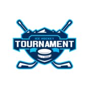 Tournament Ice Hockey logo template