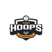 Hoops Tennis Tournament logo template
