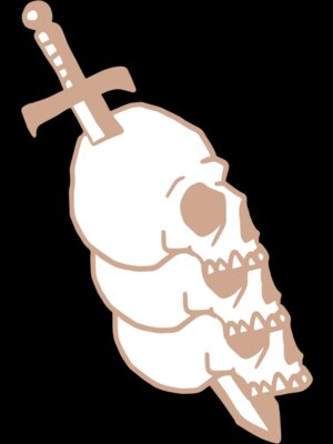 Elements Skulls logo template 89