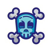 Elements Skulls logo template 161